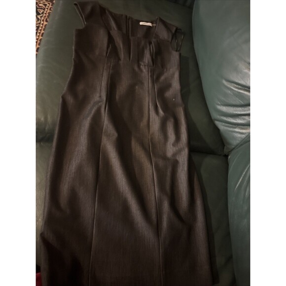 Calvin Klein Sheath Dress Grey Sleeveless Size 4 - Picture 1 of 6